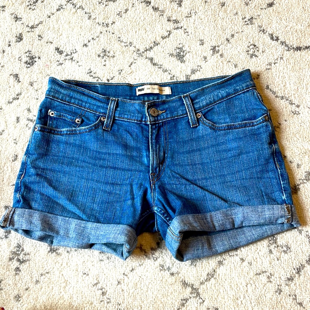 Levis 524 Superlow Jean Shorts - Size 9